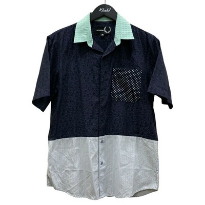 RAF SIMONS x FRED PERRY Floral pattern Dot pattern Stripe pattern Switching