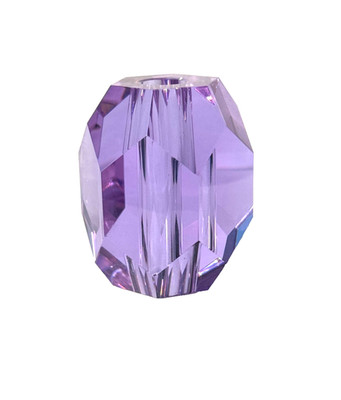 NEW LAVENDER CRYSTAL Faceted COLUMN BREAK 2-1/2''H, slip 1/2'' Lamp pipe