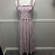 TOMMY HILFIGER  100% Cotton Floral Sundress Maxi Size XS