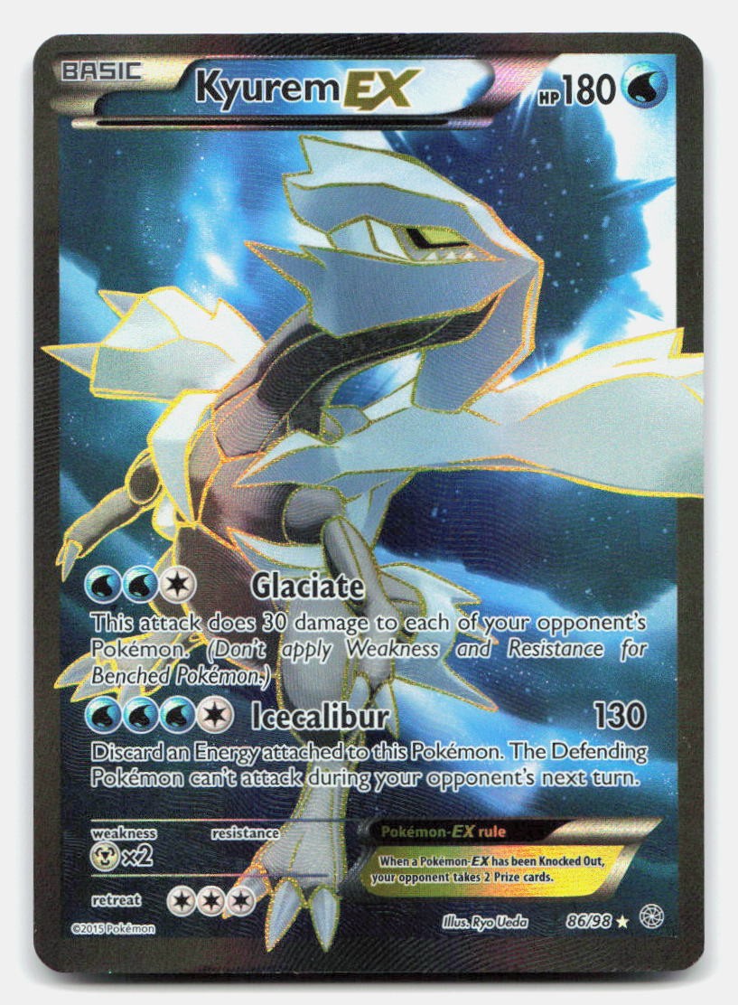Kyurem EX 86/98 Ultra Rare Ancient Origins Pokemon Holo NM