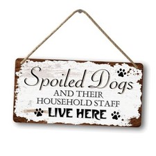 Dog Signs For Home Decor Gifts For Dogs Owners Dog Bedroom Decor Wood Dog 009