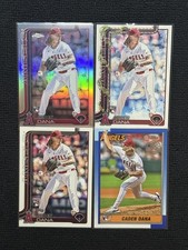 Caden Dana Rookie Card Lot of 4 LA Angels