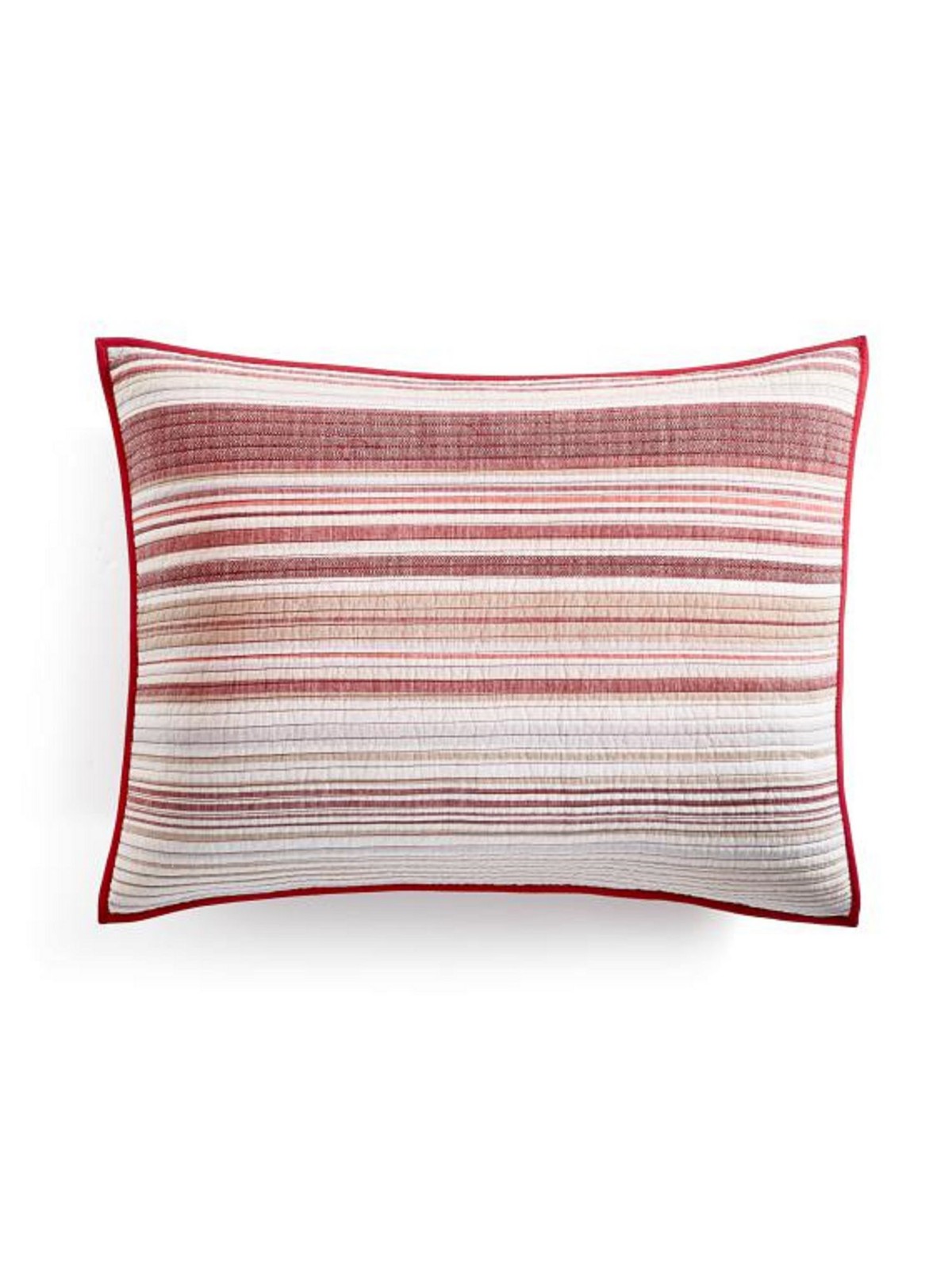 МАРТА СТЮАРТ Red Striped KING Sham