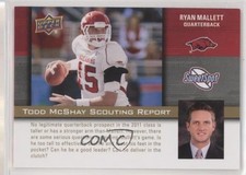 2011 Upper Deck Sweet Spot Todd McShay Scouting Report Ryan Mallett #TM-20 7tg
