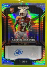2025 Panini Prizm Draft Picks Isaiah Bond Auto Hyper Texas Longhorns #DPA-IBD