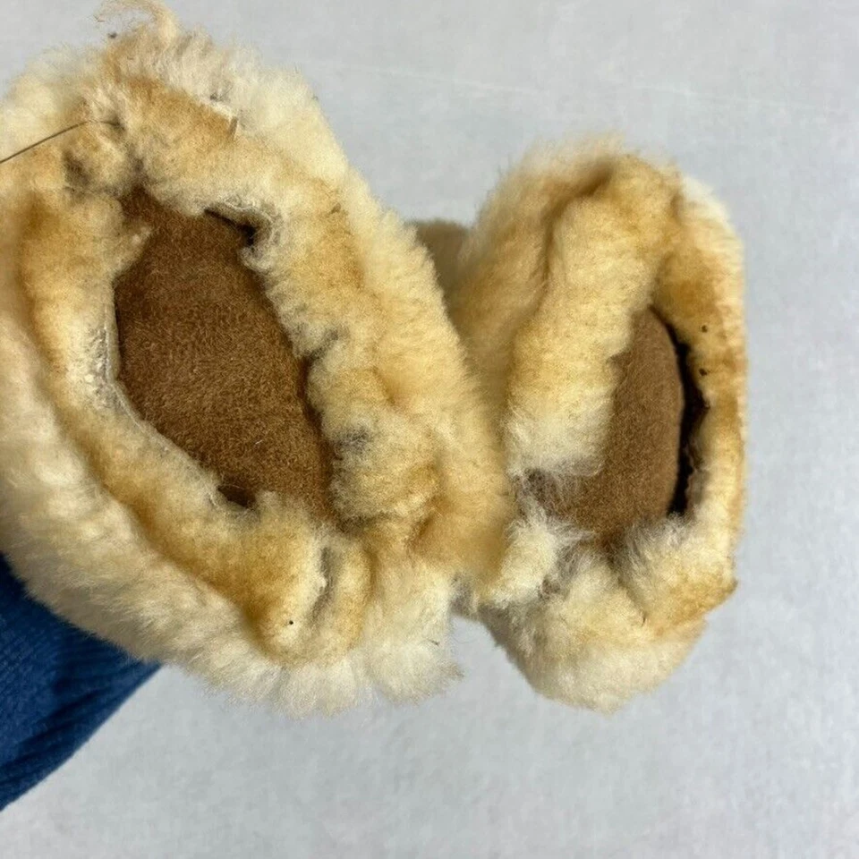 Fur Brown Baby Slippers Unisex Girls & Boys - Size: 3-6 Months - Image 4 of 4