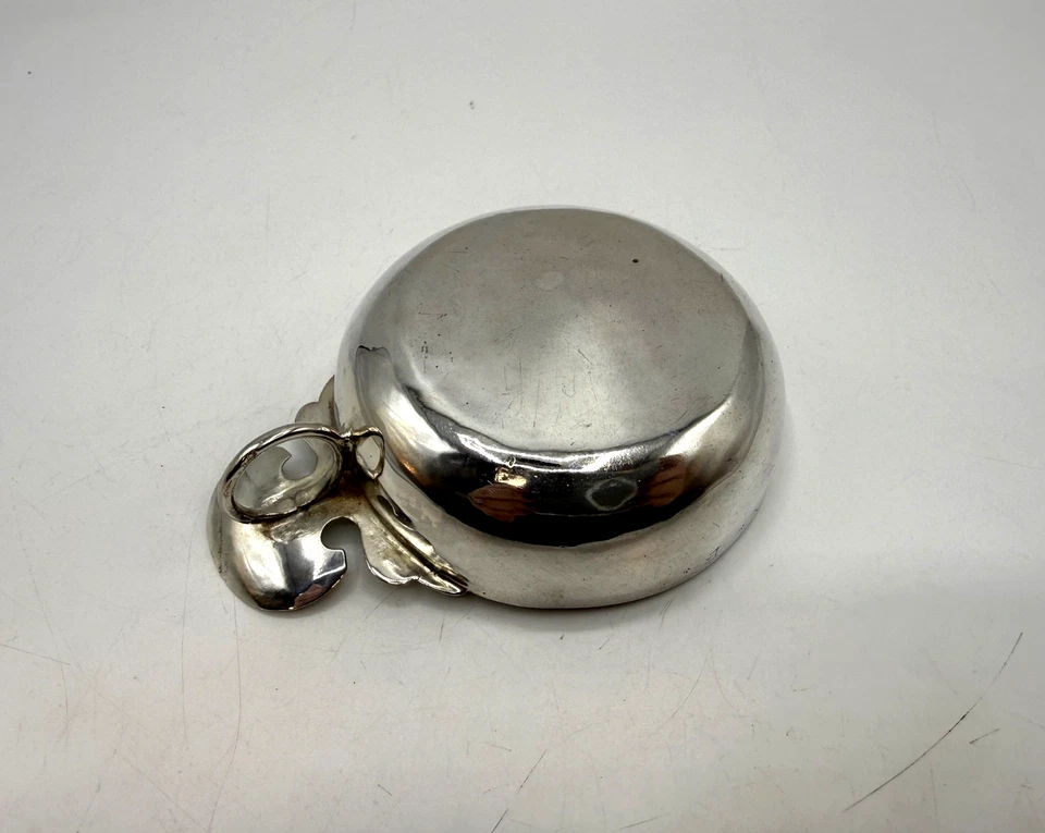 RARE TASTE-VIN EN ARGENT MASSIF EPOQUE 18 EME ORIGINE FRANCE SENLIS 1738 - Photo 4/4