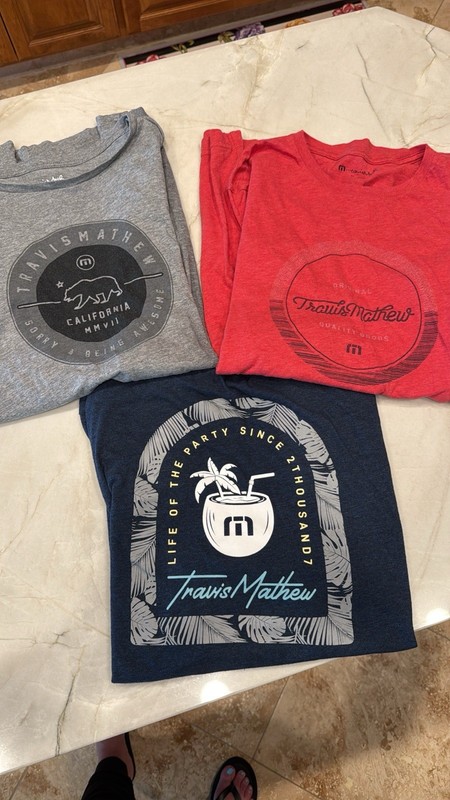 Travis Matthew’s Super Soft Size XL T-shirts Tees, Lot Of 3