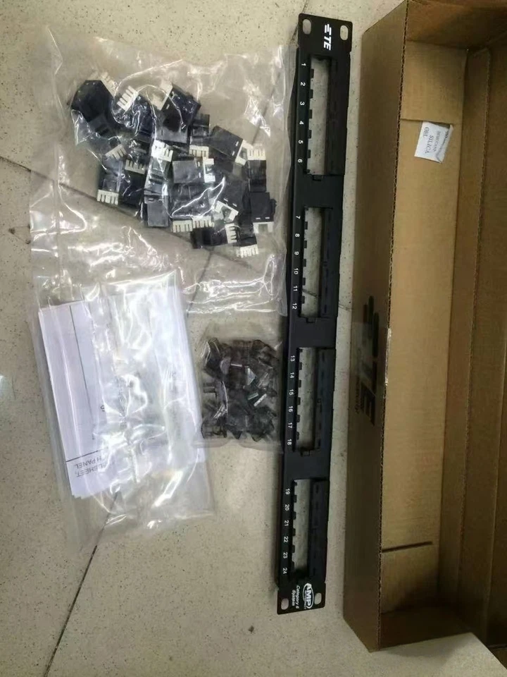 Commscope CAT6 24 Port Network Patch Panel NPP-6-DM-1U-24 Free Shipping - Image 2 of 4