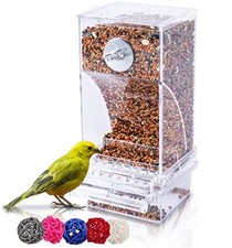 Automatic Parrot Feeder for Lovebirds, Transparent Seed Transparent Ball