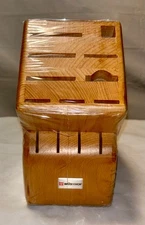 BRAND NEW Sealed Wusthof 13-Slot Wooden Knife Block Light Wood 2263-100