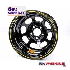 Aero Race ARW52-184710 Powder Coated Black Steel 15 Inch Wheel Rim 5x4.75 15x8 