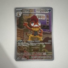 Scrafty Sv: White Flare 139/086 Rare Holo 120 HP Ruffian Ruffian