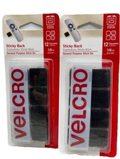2 Pack VELCRO Brand Sticky Back Hook  Loop Fasteners 139 