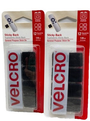 2 Pack VELCRO Brand Sticky Back Hook & Loop Fasteners {139}
