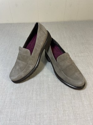 Munro Geena Womens Loafers Size 6.5 Brown Suede Leather comfort lightweight tan