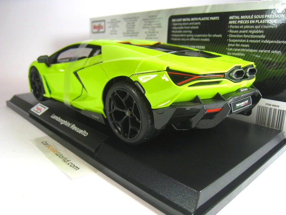 LAMBORGHINI REVUELTO 2024 1/18 MAISTO (LIGHT GREEN) - Imagen 3 de 3