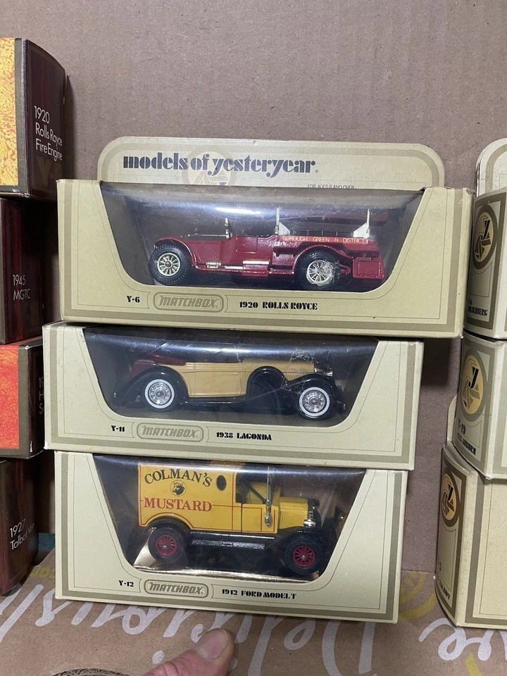 Matchbox Models of Yesteryear  Lot Of 10 Cars  In Boxes Vintage - Image 3 of 4