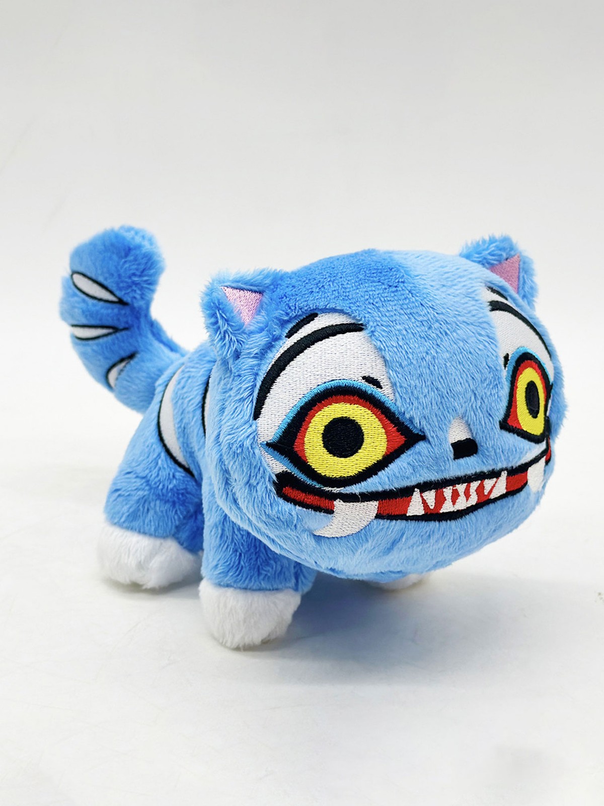 18cm Derpy Tiger Plush Toy, Funny Stuffed Animal, Cute Gift for Kids & Collector