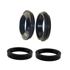 Front Fork Shock Oil Seal and Dust Seal Set Compatible with Oil Dust Seal Set