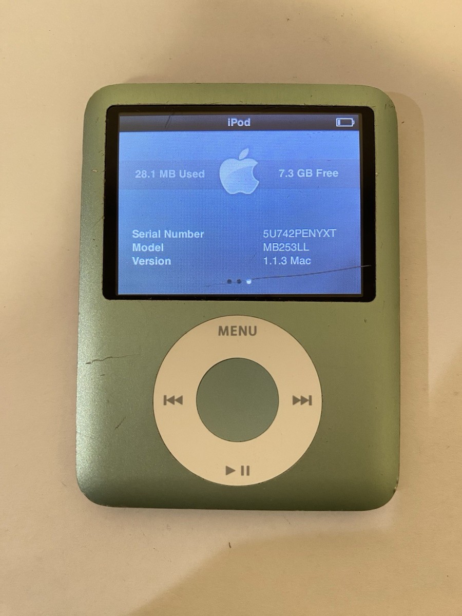 Apple iPod Nano 3rd Generation 8GB - Light Green - Works Great | eBay