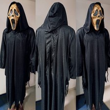 scream costume deluxe , movie, latex mask, cosplay, scary, convention, mask