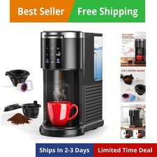 Commercial Single Serve Coffee Maker, K Cup Coffee Brewer for Capsule and Gro...