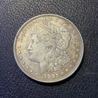 1921 morgan silver dollar no mint mark,circulated, 90% Silver, Beautiful