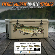 High Quality Muskie Musky Fishing Sticker