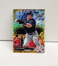 CLINT FRAZIER 2017 Bowman Chrome Prospects GOLD SHIMMER REFRACTOR ~ Yankees /50