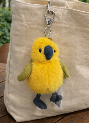 Jellycat Budgeby Parrot Plush Keychain Bag Charm Cute Soft Toy