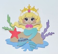 Little Mermaid 2 Blonde Hair. Scrapbook, Card Making Paper Piecing