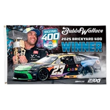 Bubba Wallace #23 2025 Brickyard 400 Winner Nascar Car 3x5 FT Flag Wall Banner