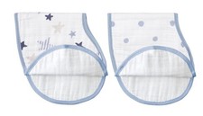 aden  anais Classic Burpy Bib Cotton Muslin 4 Layers 22.5" X 11" 2-pack Rock