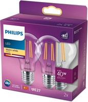 Philips Led-Lampe Ledclassic 40W E27 A60 WW CL ND
