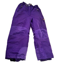 32 Degrees Weatherproof Snow Ski Pants Girls M 10-12 Purple Double Knees READ