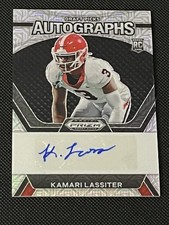 Kamari Lassiter 2024 Prizm Draft Picks Mojo 3/25 Jersey Number Match RC SSP 1/1