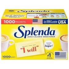 Splenda No Calorie Sweetener Portion Packets 1000 ct 2.2 lbs Exp 05/28