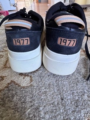 Le Tigre Midtown Black Leather and Suede Platform Sneakers