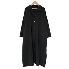 23SS mizuiroind Oversized Shirt Dress, Gray Khaki Women USED