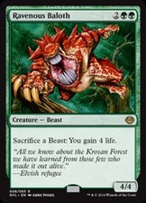 Ravenous Baloth - Medium Play MTG Duel Decks Anthology: Garruk vs Liliana