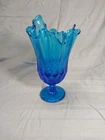 Fenton  Handkerchief  Vase Colonial Blue