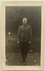RPPC Vintage Soldier Portrait Postcard WWI Era Military Uniform Real Photo