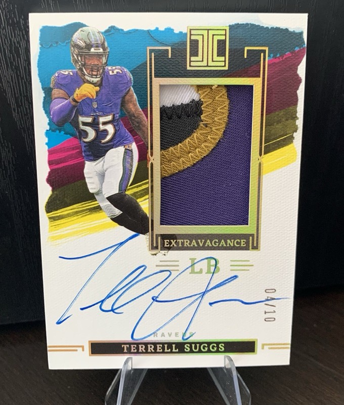 2023 Impeccable Extravagance Terrell Suggs Patch Auto /10 Ravens