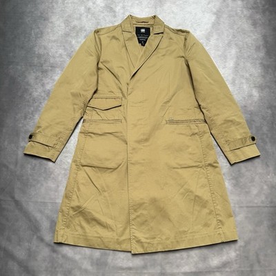G-Star Raw Frock Coat Damen Mantel Trenchcoat Beige Gr. M Top Zustand #Z6-2