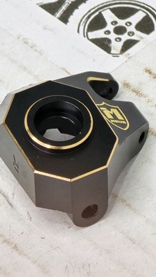 MEUS Racing Black Brass Steering Knuckles Axial SCX10 PRO SCX10 III AR45 Crawler
