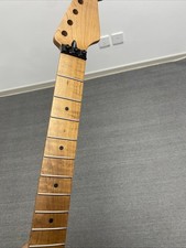 DIY New Floyd nut Stainless 22frets Roasted Flame Maple electric guitar neck