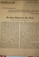 Papier blatt doppelseite 16 august 1944 berlin vintage 2wk MG