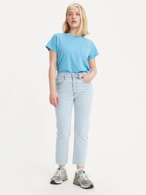 Levis 501 High Rise Cropped Jeans sz 31x28~Frayed Hem