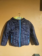 Eddie Bauer Kids Fill Green Reversible Full Zip Puffer Jacket Size S